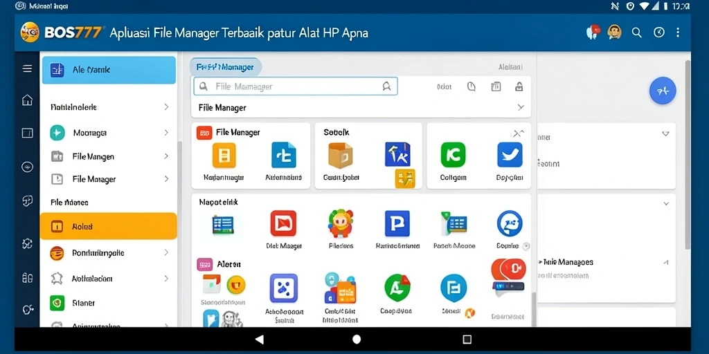 Antarmuka BOS777 yang intuitif dan fungsional untuk pengelolaan file.