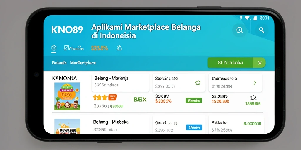 Tampilan antarmuka KNO89 yang mudah digunakan untuk belanja online.