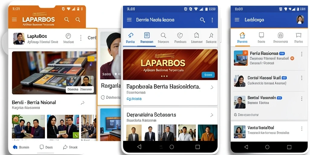 Antarmuka aplikasi LAPARBOS yang sederhana dan intuitif.