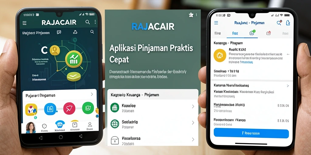 Antarmuka RAJACAIR yang user-friendly dan fungsional untuk pinjaman.