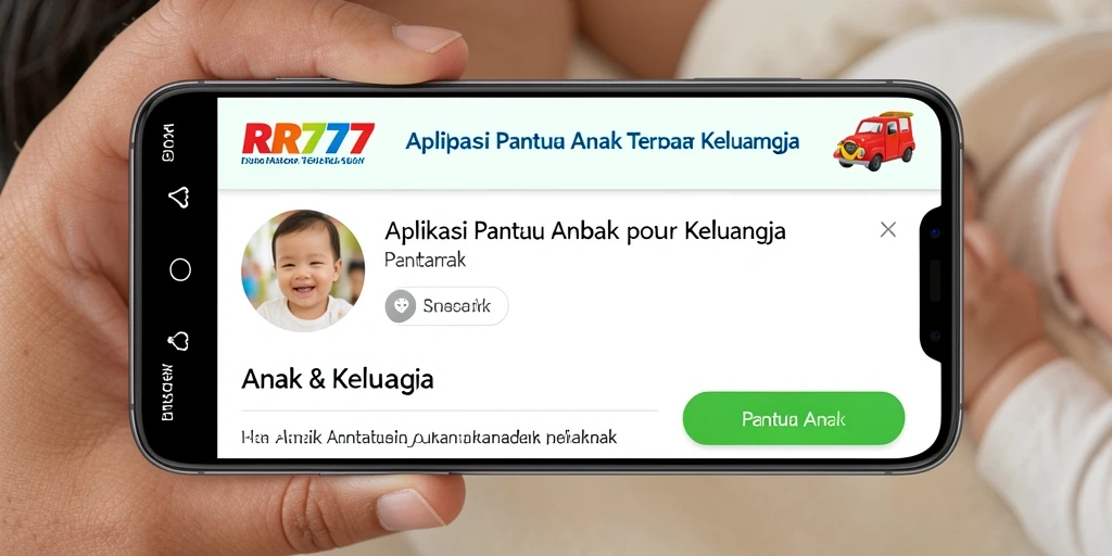 Screenshot RR777 menampilkan antarmuka pemantauan anak yang intuitif.