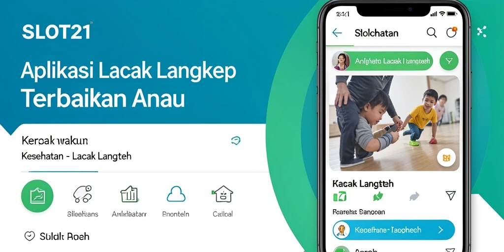 Antarmuka pengguna SLOT21 dengan fitur Lacak Langkah yang menarik.
