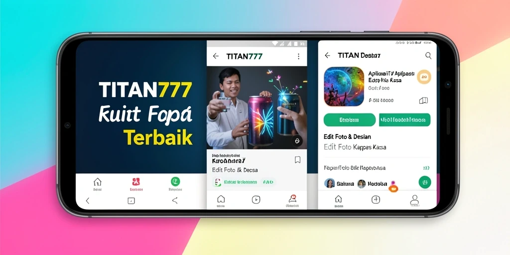 Antarmuka intuitif TITAN777 untuk Edit Foto Kertas Kaca.